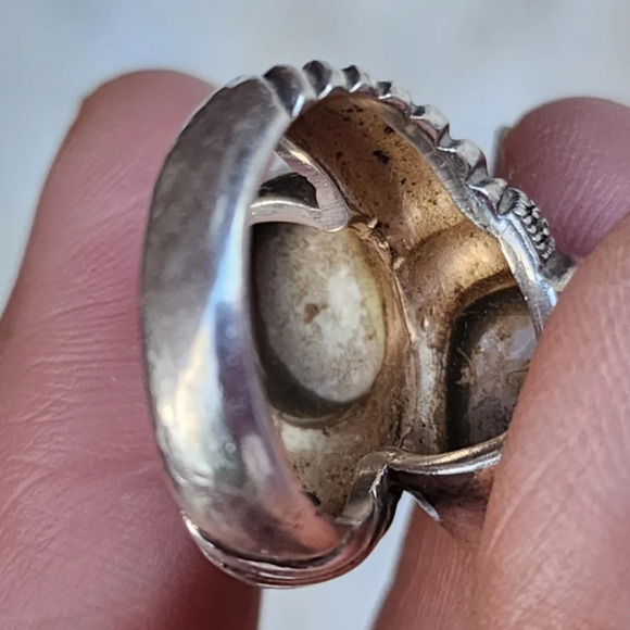 Vintage Deco style sterling wrap ring 5.5 - Picture 2 of 11